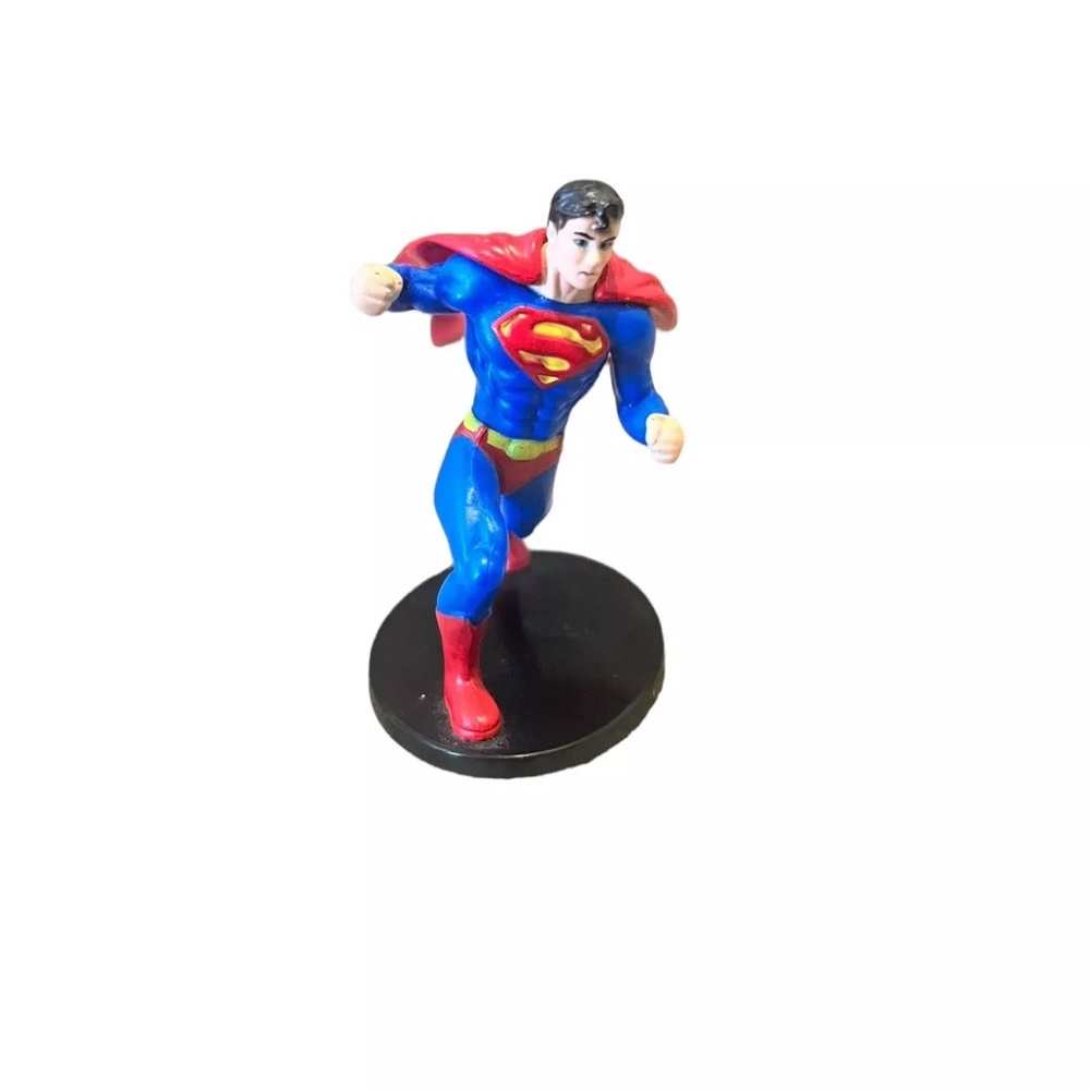 DC COMICS SUPERMAN MINI ACTION‎ FIGURE TOY Running Flying Cake/cupcake Topper - Picture 2 of 6